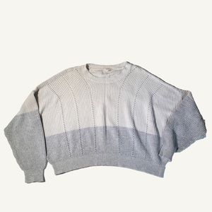Garage Gray Ombre Crew Neck Sweater